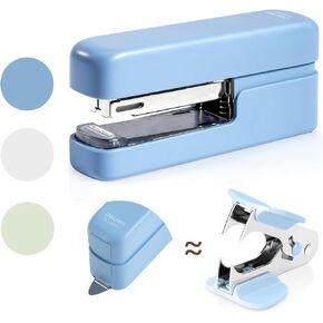 deli Stapler, Desktop Staplers with Integrated Staple Remover, 40 Sheet Capacity Office Stapler, Green