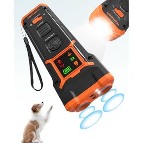 2025 Dog Training Bark Deterrent Device, Anti-Barking Device with HD Display and LED Flashlight for Dogs, Stop Bad Behavior Without Yelling or Swatting, Ultrasonic Stopper Alternative to Shock Collar