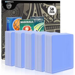 400 Card Sleeves Hard Plastic, 3"x4" Baseball Card Protectors Hard Plastic for Baseball Football Game Cards (200 Hard Sleeves + 200 Clear Sleeves