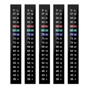5pcs Brewing Aquarium Thermometer Strips, 39-97℉ Easy-to-Read Aquarium Thermometer Sticker Fish Tank Temperature Sticker Adhesive Stick on Thermometer Strip for Brewing Aquarium