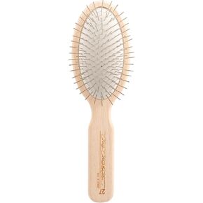 Chris Christensen Dog Brush, 27 mm Oval Pin Brush, Original Series, Groom Like a Professional, Stainless Steel Pins, Lightweight Beech Wood Body, Ground and Polished Tips