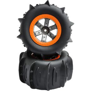 RC Car Paddle Tires Wheels LG-ZJ02 25-ZJ02 920-ZJ02 for High Speed 9125 9155 9156 RC Cars S920 S921 104009 RC Trucks(2 PCS)