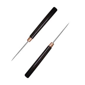 2 Pcs Awl Tool, Leather Awl Punch Tool, Scratch Awl Tool, Wooden Handle Scratch Awl, Leather Scratch Awl, Slender Awl, Sewing Awl Leather Craft Repair Tools, Awl Repair Tool, Sewing Tailors Awl