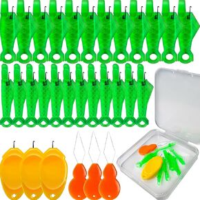 10 pcs Needle Threader Set: Fish Type for Sewing Machines (Compatible Only with Side-Threading Machine Needles) & Simple Hand Sewing Threaders