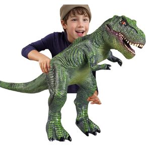 Large Dinosaur Toys- 28" Tyrannosaurus Rex Soft Dinosaur Toys for Kids 3-5, Big Inflatable Dinosaur Toys for Boys Girls, Toddler Dinosaur Party Favors