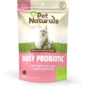 Pet Naturals Daily Probiotic for Cats, 30 Chews - Digestive and Immune Support Supplement for Cats