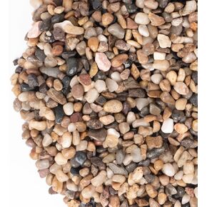 GASPRO Pea Gravel for Aquarium, Fish Tank, 5lbs, 1/5 Inch Natural Pebbles Sand for Plants, Succulent, Cactus, Matte Texture, Mixed Color