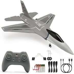 jaming RC Plane 3 Channel Remote Control Airplanes，F16 Remote Control Planes Fighter with 6-Axis Gyro，2.4GHz Radio Controlled Aircraft Plane for Beginners，Adults & Kids Gift