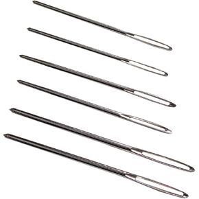 Lion Brand Yarn 400-5-5002 Large-Eye Blunt Needles, Set of 6,Silver