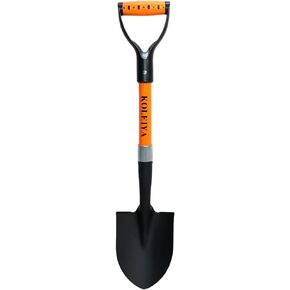 Kids Shovel, Small Shovels for Digging, Overall Length 28 Inches, Mini D Handle Shovel,Gardening Shovels,Matel Beach Shovel,Camping Shovel Matel+Fiberglass