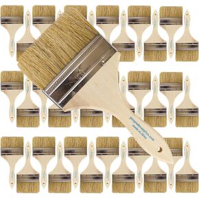 Vermeer Chip Paint Brushes - 36-Pack - 4" Chip Brushes for Paints, Stains, Varnishes, Glues, & Gesso - Home Improvement - Interior & Exterior Use