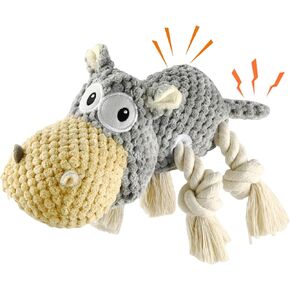 Dog Toys for Aggressive Chewers - Dog Toys to Keep Them Busy Squeaky Dog Toys for Large Dogs (Blue, Medium)
