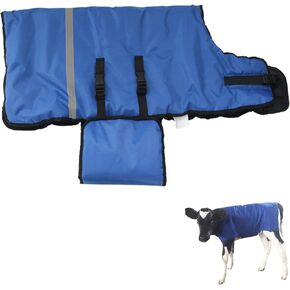 Calf Blanket Calves Warm Clothes Calf Saver Coat Warmming Jacket Vest Keep Cow Goat Warm Thickend Windproof Belly Protection Large Size 1PCS