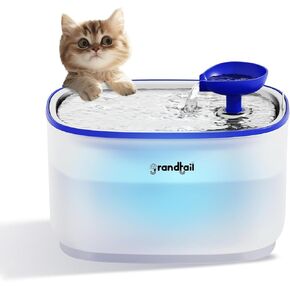 Cat Water Fountain Wireless Pump Cat Fountain Dog Water Dispenser in Durable Stainless Steel