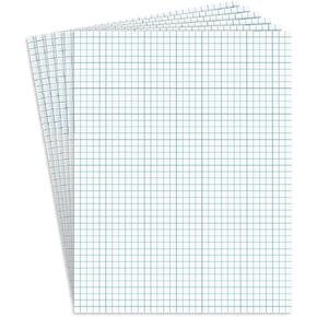 Staples 412593 Graph Pads 8.5-Inch x 11-Inch Graph White 50 Sh./Pad 6 Pads/PK