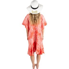 Funky Junque Womens Beach Sun Hat Cover Up Bridal Bride Tribe Maid of Honor Bundle