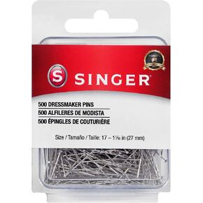 Singer 00349 Dressmaker Pins, Size 17, 500-Count