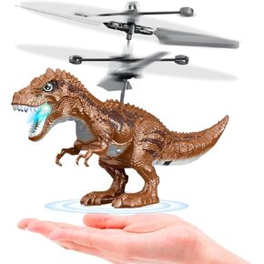 Dinosaur Toys for 8-12 Year Old Boys, Flying Toy Ball Infrared Induction RC Flying Ball Cool Toy for Kids Boys Girls Light Helicopter Flying Drone Indoor Outdoor Games Christmas Birthday Gifts