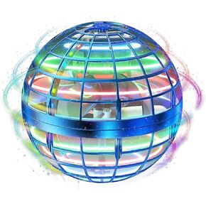 Galaxy Ball Toy Flying Orb Ball 2024 Space Ball Motorized Flying Spinner Drones for Kids LED Light Up Ball Hand Gesture Control Glow Fidget Ball Toys for Boys Boomerang for Kids Indoor Outdoor Fun