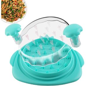 Chicken Shredder,10.8" Manual Large Chicken Shredder Tool Twist,Visible Shredded Chicken&Meat Shredder Machine,Ergonomic Handle,Anti-Slip, BPA Free,Meat Shredder Tool For Pork Beef Chicken (Mint)