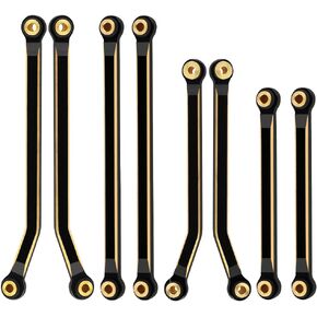 CNC Black Coating Brass High Clearance Linkage Links Set for Redcat Ascent-18 1/18 RC Crawler Upgrade