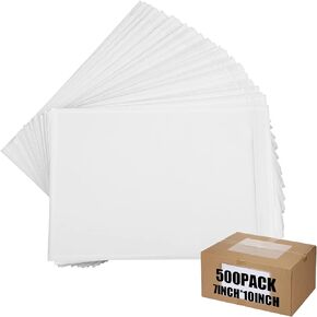 Geetery 1000 Pcs 7"x10" Packing List Envelopes Clear Self-Adhesive Shipping Label Sleeves Bulk Packing Slip Envelope Pouches Waterproof Loading Packing List Mailing Pouches for Shipping Supplies