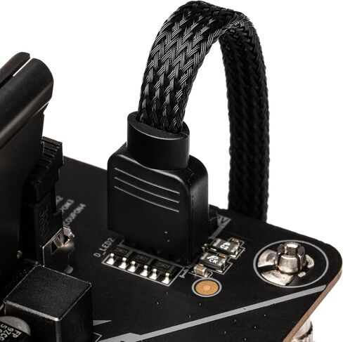 CRJ 4-Pin RGB Lighting Splitter Cable for Corsair - 6-inch (15cm), Black Sleeved - 2-Way Splitter for Corsair iCUE RGB Lighting System in Kuwait