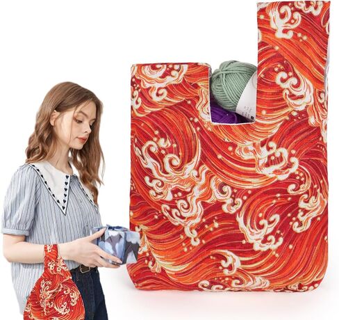 Aeelike Yarn Bag, Small Yarn Storage Bag Portable Knitting Yarn Bag for Crocheting on the Go, Lightweight & Easy to Carry, Alpaca in Saudi Arabia