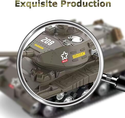 ele ELEOPTION Remote Control RC Tank with Rotating Turret and Sound Tank Toy Gift for Kids Boys Girls 3 4 5 6 7 8 Years Army Tanks Military Toys in Kuwait