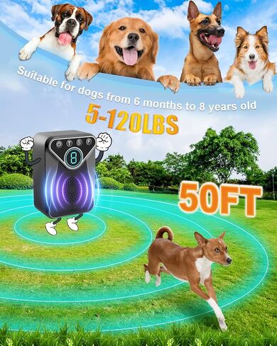 أجهزة مكافحة نباح الكلاب، أجهزة التحكم التلقائي في نباح الكلاب مع 9 أوضاع، أجهزة ردع نباح الكلاب بالموجات فوق الصوتية القابلة لإعادة الشحن إلى نطاق 50 قدمًا، أجهزة إيقاف نباح الكلاب الفعالة للداخل والخارج in Kuwait