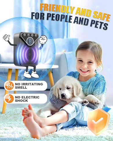 أجهزة مكافحة نباح الكلاب، أجهزة التحكم التلقائي في نباح الكلاب مع 9 أوضاع، أجهزة ردع نباح الكلاب بالموجات فوق الصوتية القابلة لإعادة الشحن إلى نطاق 50 قدمًا، أجهزة إيقاف نباح الكلاب الفعالة للداخل والخارج in Kuwait