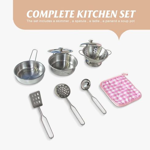 TaoHFE Play Kitchen, Pink Kids Kitchen Set for Girls Kitchen Set for Kids Ages 6-8 Gift Toddler Kitchen Set for Kids Age 3+ Kids Kitchen Playset with Lights & Sounds Wooden Toy Kitchen Playset Gift in Kuwait