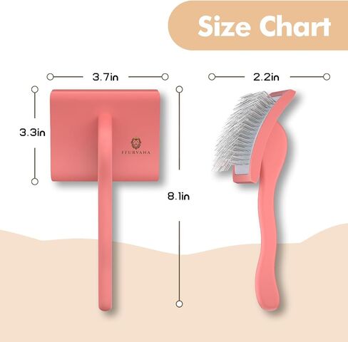 Doodles Dog Slicker Brush for Grooming Pet Hair - Best Brushes for Poodle & Golden Doodle - Long Haired Brush for Dogs - Goldendoodle Long Pin Brush for Dematting - Cream White (Large) in Saudi Arabia