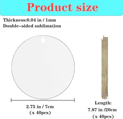 20pcs Metal Sublimation Ornament Blanks,Christmas Ornaments for Christmas Tree Decor,Sublimation Round Blanks Bulk for Heat Press Printing,DIY Handmade Crafts Double Sided Sublimation Ornaments (20) in Saudi Arabia
