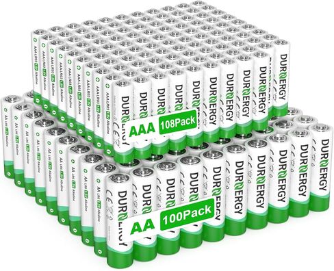 AA and AAA Batteries Combo Pack of 102, 52pcs Triple A Batteries 50pcs Double A Battery, Alkaline 1.5 Volt Remote Batteries Variety Pack AA AAA in Kuwait