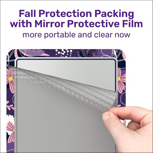 Locker Mirror Magnetic for School and Office, with Strong Magnetic Mirror for Locker, Magnetic Locker Mirror with Colorful Design, Reliable Stylish Locker Accessories, 1 Pack in Kuwait