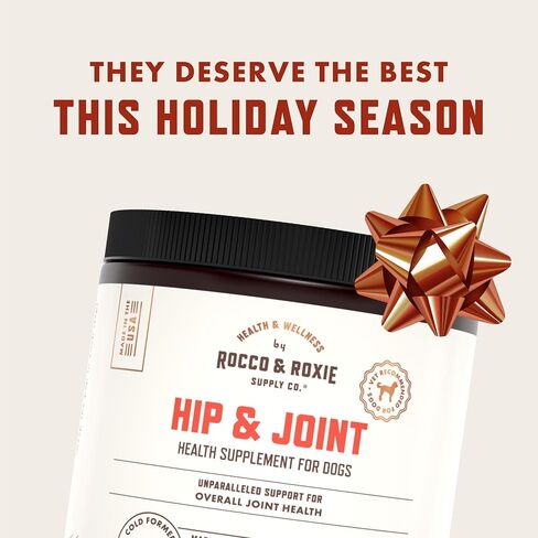 Rocco & Roxie Joint Supplement for Dogs, Glucosamine Hip and Joint Chews, Dog Joint Supplement Large & Small Breed, Senior Dog Vitamins to Support Mobility, Chondroitin, MSM, Health Supplies 60 ct in Kuwait
