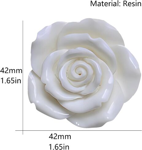 Large Rose Flower Brooch - Elegant Flower Pin for Your Outfit (yellow) in Saudi Arabia