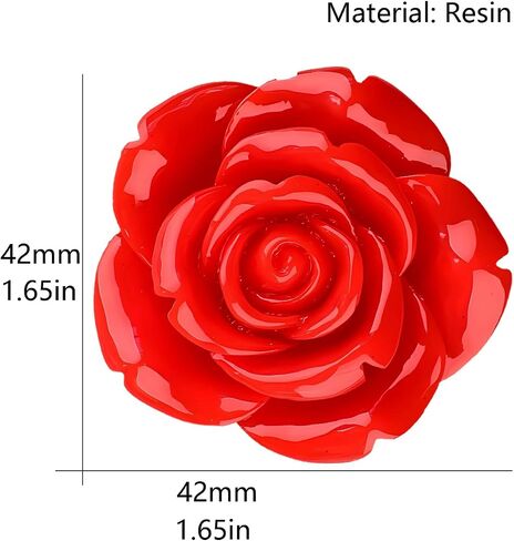 Large Rose Flower Brooch - Elegant Flower Pin for Your Outfit (yellow) in Saudi Arabia