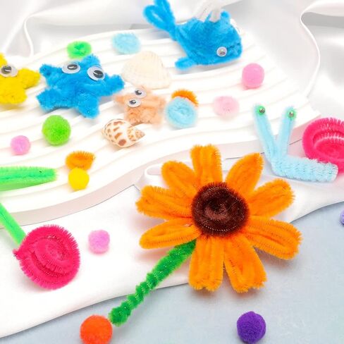 Eppingwin 1000pcs Pipe Cleaners, Yellow Pipe Cleaners Craft Supplies,Chenille Stems for DIY Arts Crafts Project(Yellow) in Saudi Arabia
