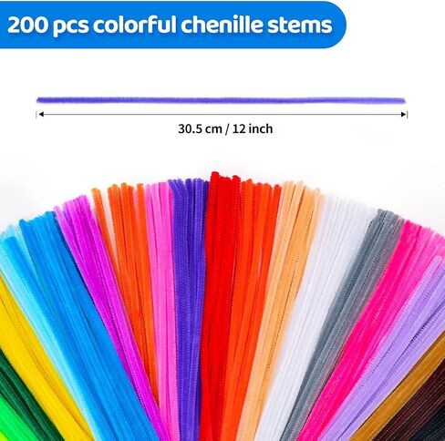 Eppingwin 1000pcs Pipe Cleaners, Yellow Pipe Cleaners Craft Supplies,Chenille Stems for DIY Arts Crafts Project(Yellow) in Saudi Arabia