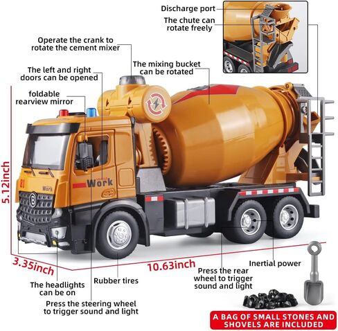 Children Crane Toy Metal DieCast Crane Model，Construction Truck Toys with Simulated Sounds and Lights，Suitable for Ages 3 and Up Toy Crane for Boys in Saudi Arabia