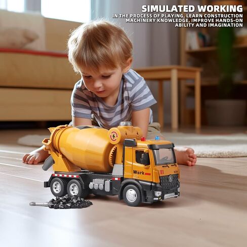 Children Crane Toy Metal DieCast Crane Model，Construction Truck Toys with Simulated Sounds and Lights，Suitable for Ages 3 and Up Toy Crane for Boys in Saudi Arabia