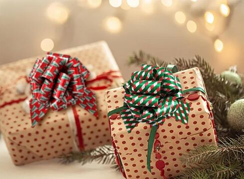 SIMISI RIBBON 24 Pcs Christmas Bows for Gift Wrapping Pull Bows and Ribbon for Presents, Gift Baskets in Saudi Arabia
