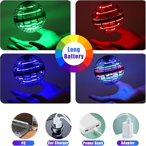 لعبة الكرة الطائرة الطائرة 2024، كرة معلقة دوارة، كرة بوميرانغ تحوم، للأعمار من 6 إلى 10 سنوات، داخلية/خارجية، أزرق in Kuwait