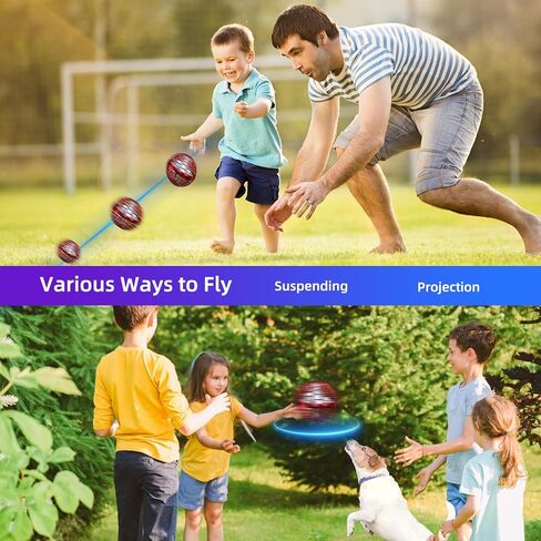 لعبة الكرة الطائرة الطائرة 2024، كرة معلقة دوارة، كرة بوميرانغ تحوم، للأعمار من 6 إلى 10 سنوات، داخلية/خارجية، أزرق in Kuwait