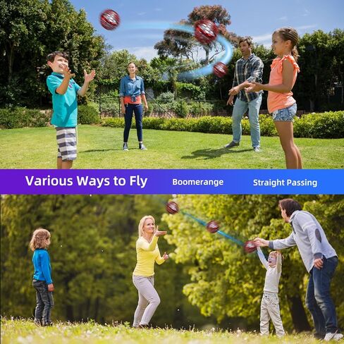 لعبة الكرة الطائرة الطائرة 2024، كرة معلقة دوارة، كرة بوميرانغ تحوم، للأعمار من 6 إلى 10 سنوات، داخلية/خارجية، أزرق in Kuwait