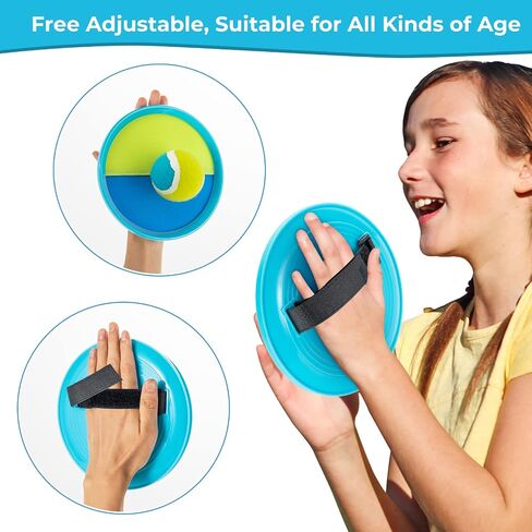 Kids Toys - Outdoor Games, Beach Toys, Toss and Catch Ball Set, Perfect Beach Games Sets Playground Sets for Backyards Easter Gifts for Kids in Kuwait