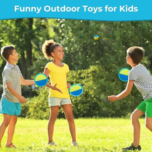 Kids Toys - Outdoor Games, Beach Toys, Toss and Catch Ball Set, Perfect Beach Games Sets Playground Sets for Backyards Easter Gifts for Kids in Kuwait