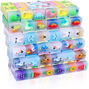 Cute Animal Erasers for Kids, Count Bulk Pack, Assorted Designs, Back to School Supplies (35)